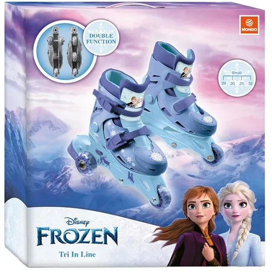 Mondo Disney Frozen Tri Inline Skates-Skeelers størrelse 29-32